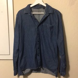 Denim button down shirt